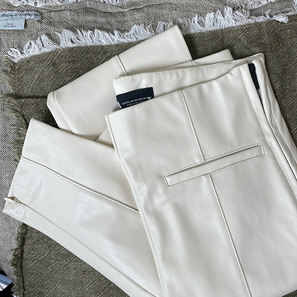Zara Faux Leather Pants